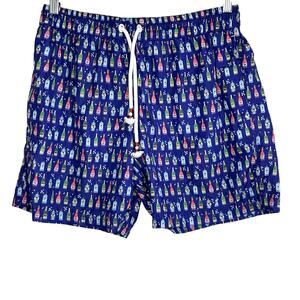 Johnny Brasco Cocktail Swim‎ Shorts Trunks Happy Hour Mens Large Party Vegas